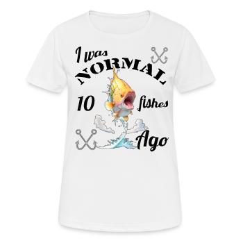 Conception amusante de pêche - T-shirt respirant Femme - blanc - Devant - AI Model Female 172 dark (172cm)