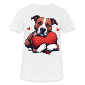 Pitbull Le modèle - T-shirt respirant Femme - blanc - Devant - AI Model Female 172 dark (172cm)