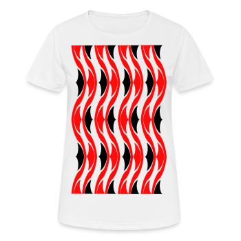 verdreht - Frauen T-Shirt atmungsaktiv - Weiß - Vorne - AI Model Female 172 dark (172cm)