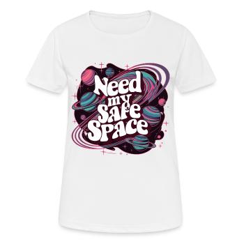 J’ai besoin de mon espace sûr, d’un espace libre - T-shirt respirant Femme - blanc - Devant - AI Model Female 172 dark (172cm)