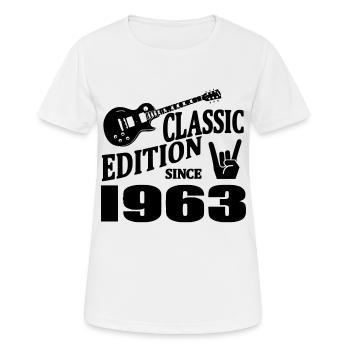 Klassische Ausgabe seit 1963 - Frauen T-Shirt atmungsaktiv - Weiß - Vorne - AI Model Female 172 dark (172cm)