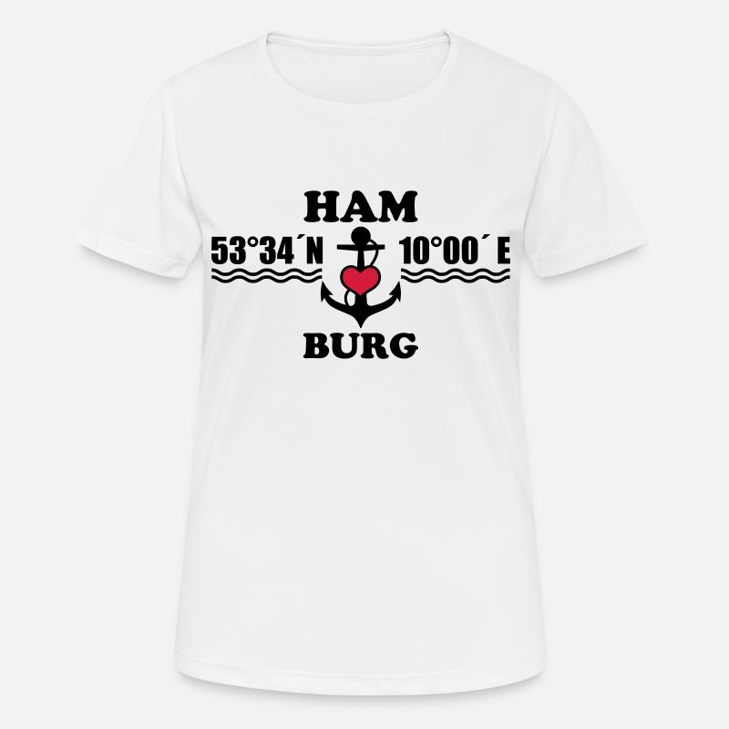 Hamburg coordinates anchor 2c B - Women's Breathable T-Shirt - white