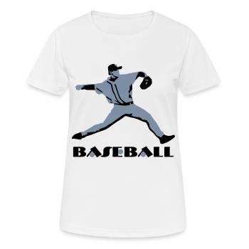 Baseball, Baseball Player - Frauen T-Shirt atmungsaktiv - Weiß - Vorne - AI Model Female 172 dark (172cm)