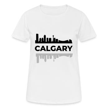 Calgary Canada Alberta North America Big City Trip - Women's Breathable T-Shirt - white - Front - AI Model Female 172 dark (172cm)
