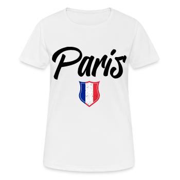 PARIS - T-shirt respirant Femme - blanc - Devant - AI Model Female 172 dark (172cm)