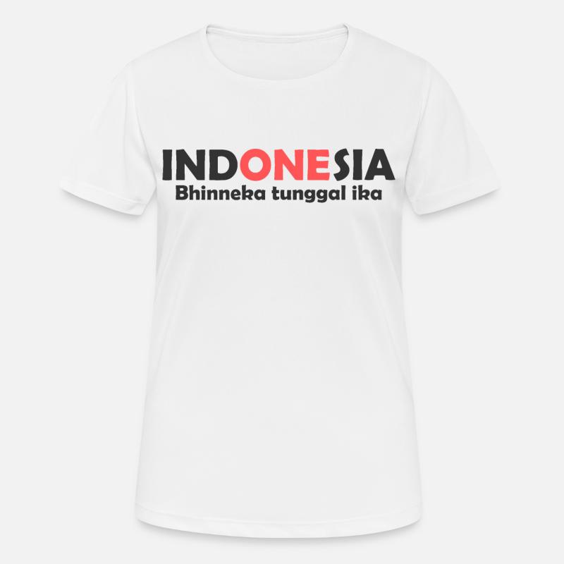 Indonesia Unity in Diversity one - Women's Breathable T-Shirt - white
