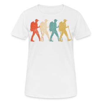marche - T-shirt respirant Femme - blanc - Devant - AI Model Female 172 dark (172cm)