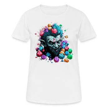 Der mehrdimensionale Troll von LoL - Frauen T-Shirt atmungsaktiv - Weiß - Vorne - AI Model Female 172 dark (172cm)