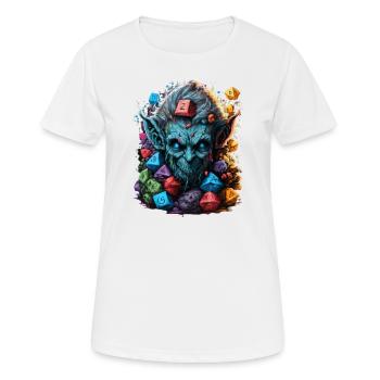 Le Troll Multidimensionnel de LoL - T-shirt respirant Femme - blanc - Devant - AI Model Female 172 dark (172cm)