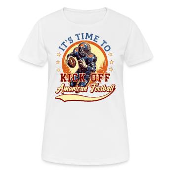 It's time to start American football. - Women's Breathable T-Shirt - white - Front - AI Model Female 172 dark (172cm)