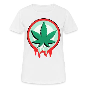 Cannabis - Women's Breathable T-Shirt - white - Front - AI Model Female 172 dark (172cm)