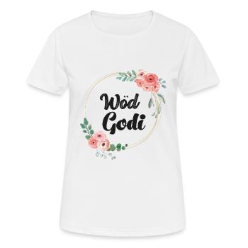 Wöd Godi Tolle Godi Taufpatin Österreich Sprüche - Frauen T-Shirt atmungsaktiv - Weiß - Vorne - AI Model Female 172 dark (172cm)