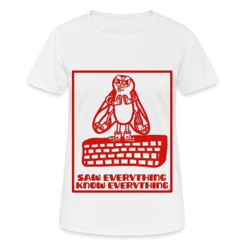 Know everything like a fly on a wall - Women's Breathable T-Shirt - white - Front - AI Model Female 172 dark (172cm)