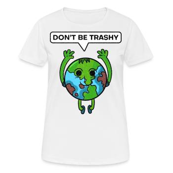 Umwelt - Frauen T-Shirt atmungsaktiv - Weiß - Vorne - AI Model Female 172 dark (172cm)