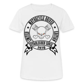 MC 1970 LE est depuis - T-shirt respirant Femme - blanc - Devant - AI Model Female 172 dark (172cm)