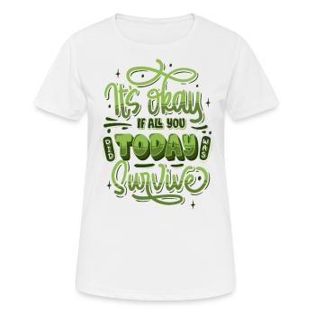 Motivational quote mental health - Frauen T-Shirt atmungsaktiv - Weiß - Vorne - AI Model Female 172 dark (172cm)