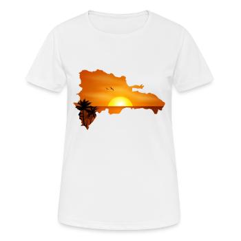 Dominican Republic vacationer Dom Rep Dominican - Women's Breathable T-Shirt - white - Front - AI Model Female 172 dark (172cm)