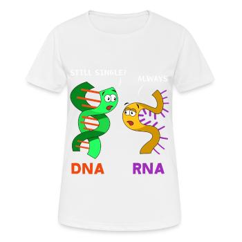 Rna strand and a dna strand - biology - Women's Breathable T-Shirt - white - Front - AI Model Female 172 dark (172cm)