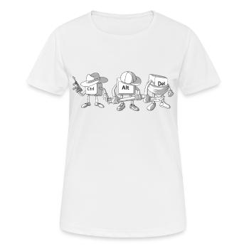 Software Entwickler Software Entwickler Web Develo - Frauen T-Shirt atmungsaktiv - Weiß - Vorne - AI Model Female 172 dark (172cm)