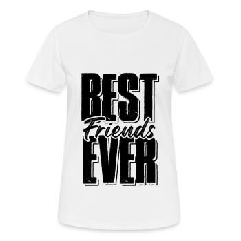 meilleur ami - T-shirt respirant Femme - blanc - Devant - AI Model Female 172 dark (172cm)