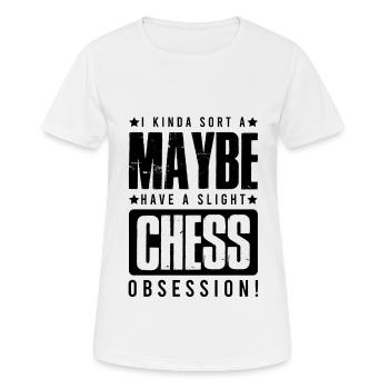 Jeu d’échecs - T-shirt respirant Femme - blanc - Devant - AI Model Female 172 dark (172cm)
