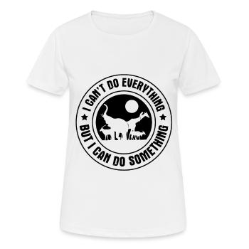 Protection des animaux - T-shirt respirant Femme - blanc - Devant - AI Model Female 172 dark (172cm)