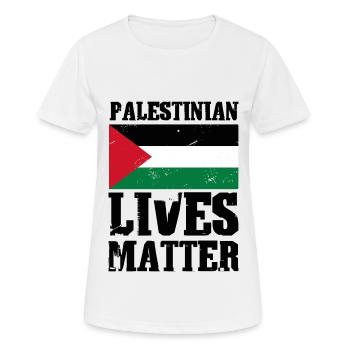 Palestinian Lives Matter - Frauen T-Shirt atmungsaktiv - Weiß - Vorne - AI Model Female 172 dark (172cm)