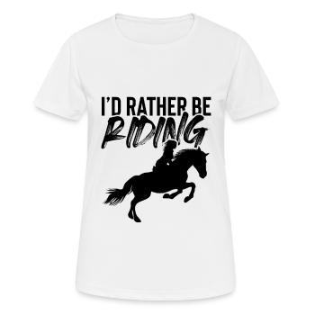 chevaux - T-shirt respirant Femme - blanc - Devant - AI Model Female 172 dark (172cm)