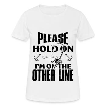 fishing fishing - Women's Breathable T-Shirt - white - Front - AI Model Female 172 dark (172cm)