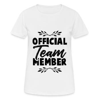 Team Member - T-shirt respirant Femme - blanc - Devant - AI Model Female 172 dark (172cm)