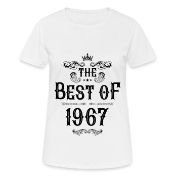 1967 best of - Frauen T-Shirt atmungsaktiv - Weiß - Vorne - AI Model Female 172 dark (172cm)