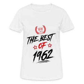 1962 best of - Frauen T-Shirt atmungsaktiv - Weiß - Vorne - AI Model Female 172 dark (172cm)