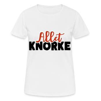 ALLET KNORKE Paletti Dialecte berlinois - T-shirt respirant Femme - blanc - Devant - AI Model Female 172 dark (172cm)
