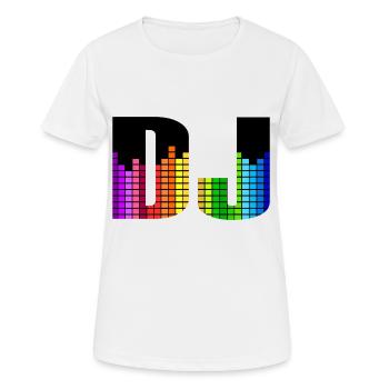 DJ Bunter Equalizer - Frauen T-Shirt atmungsaktiv - Weiß - Vorne - AI Model Female 172 dark (172cm)