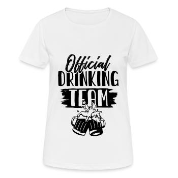 Équipe de boisson - T-shirt respirant Femme - blanc - Devant - AI Model Female 172 dark (172cm)