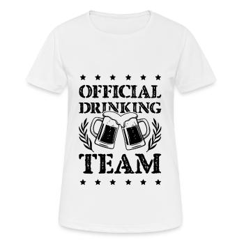 Équipe de boisson - T-shirt respirant Femme - blanc - Devant - AI Model Female 172 dark (172cm)