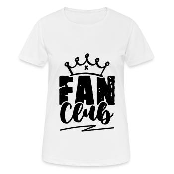 Fan Club - T-shirt respirant Femme - blanc - Devant - AI Model Female 172 dark (172cm)