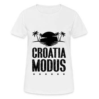 Croatia Modus - Frauen T-Shirt atmungsaktiv - Weiß - Vorne - AI Model Female 172 dark (172cm)