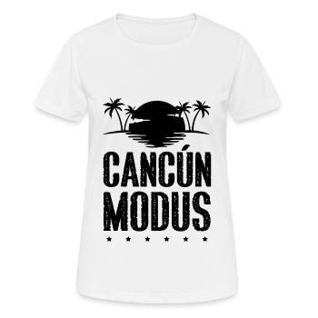 Cancun Modus - Frauen T-Shirt atmungsaktiv - Weiß - Vorne - AI Model Female 172 dark (172cm)