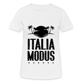 Italia Modus - Frauen T-Shirt atmungsaktiv - Weiß - Vorne - AI Model Female 172 dark (172cm)