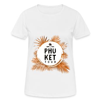 Phuket Tour Bunt - Frauen T-Shirt atmungsaktiv - Weiß - Vorne - AI Model Female 172 dark (172cm)