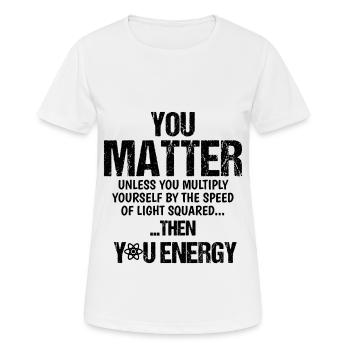 physics - Women's Breathable T-Shirt - white - Front - AI Model Female 172 dark (172cm)