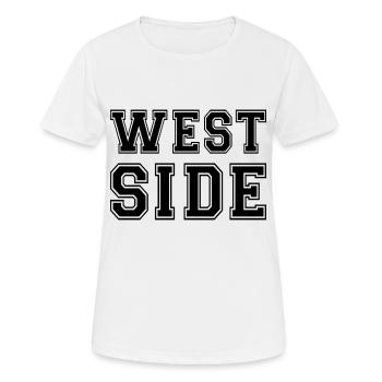 Côté ouest - T-shirt respirant Femme - blanc - Devant - AI Model Female 172 dark (172cm)