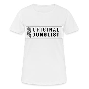 Tête de lion ORIGINAL III - T-shirt respirant Femme - blanc - Devant - AI Model Female 172 dark (172cm)