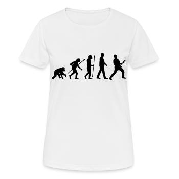 evolution_rocks_032012_a1c - T-shirt respirant Femme - blanc - Devant - AI Model Female 172 dark (172cm)