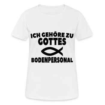 Dieu personnel au sol Christ Jésus poisson - T-shirt respirant Femme - blanc - Devant - AI Model Female 172 dark (172cm)