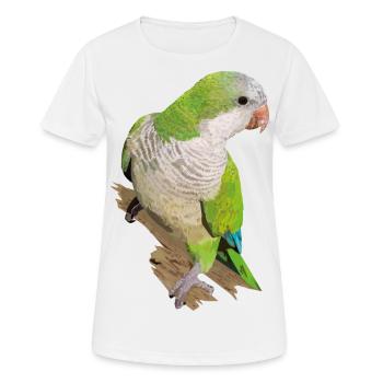 Argentinischer Sittich - Frauen T-Shirt atmungsaktiv - Weiß - Vorne - AI Model Female 172 dark (172cm)