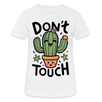 Don't touch - Women's Breathable T-Shirt - white - Front - AI Model Female 172 dark (172cm)