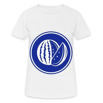 Melon fruit - Women's Breathable T-Shirt - white - Front - AI Model Female 172 dark (172cm)