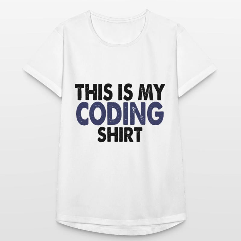 Programmation informatique de nerd de codage T-shirt respirant Femme